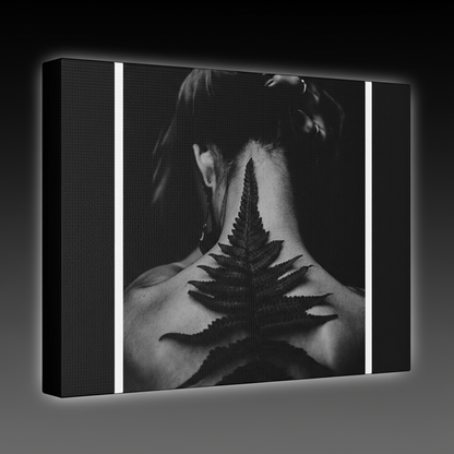 Fern Canvas Art - Gradient Background